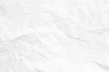Grunge wrinkled white color blank paper textured background