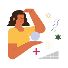 Choice concept. Difficult decision-making, success or failure