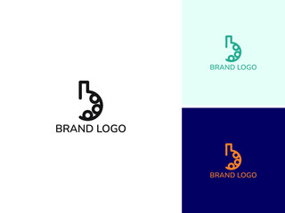 ILLUSTRATION LETTER B SIMPLE MODERN LOGO ICON DESIGN VECTOR