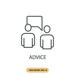 advice icons  symbol vector elements for infographic web