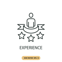 experience icons  symbol vector elements for infographic web