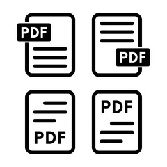 ikona pliku PDF - obrazy, fototapety, plakaty