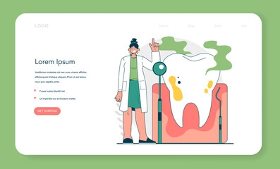 Halitosis concept. Chronic bad stinky breath, bacterial oral disease
