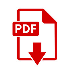 ikona pobierania plików PDF - obrazy, fototapety, plakaty