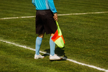 Referee of the soccer match