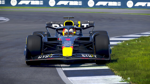 Red Bull F1 Car 3D Illustration, 25 Jul, 2022, Sao Paulo, Brazil.