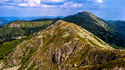Mt. Dumbier, Low Tatras National Park, Carpathians, Slovakia. Summer mountain landscape.