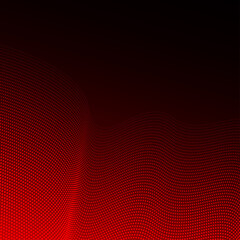 Red pop art retro comic background with halftone dots	