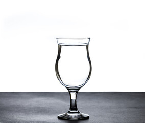 The image of pouring drinking water, into a glass,