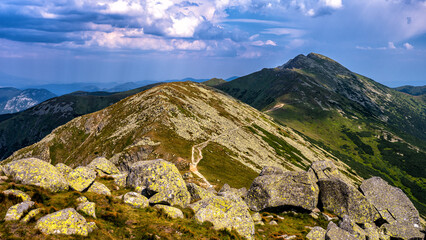 Mt. Dumbier, Low Tatras National Park, Carpathians, Slovakia. Summer mountain landscape.