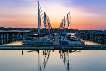 Obraz premium Marina at Joe Pool Lake