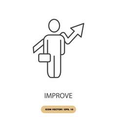 improve icons  symbol vector elements for infographic web