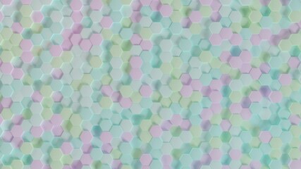 colorful hexagone