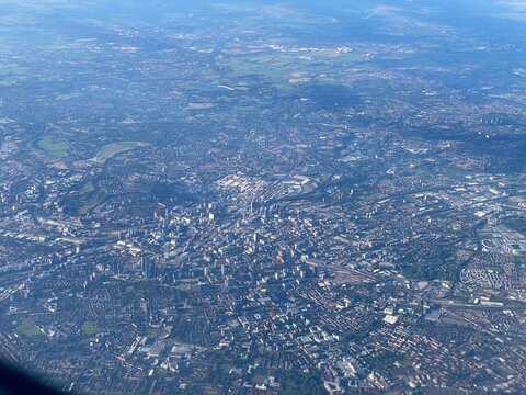 aerial view of the city