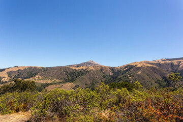 A view on the Pacific ocean and California hills