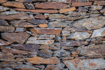 Muro in sassi a secco, risalente alla prima guerra mondiale, ancora in tatto ad una quota di oltre 3000 metri slm 