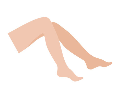 Female legs silhouette