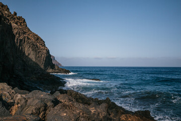 beach of teresitas in tenerife spain