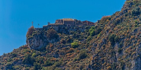 Fototapeta na wymiar Church on the hill Taormina
