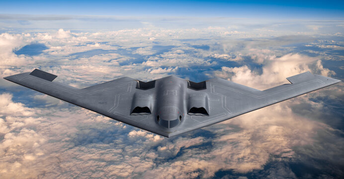 Northrop B-2 Spirit - American strategic bomber with reduced detectability built in a flying wing layout