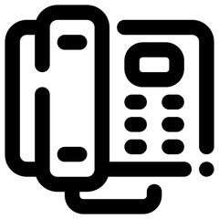 Telephone Icon Line Style