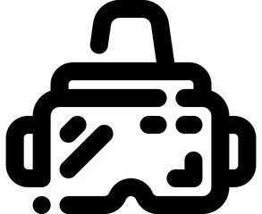 Vr Glasses Icon Line Style