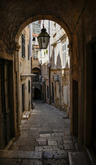 Fototapeta na wymiar City streets of Dubrovnik