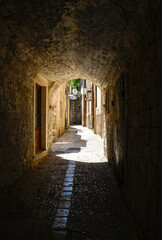City streets of Dubrovnik