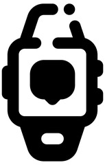 Smartwatch Icon Glyph Style