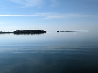 lake in the morning