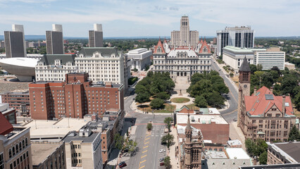 Albany New York Capitol and Circle 