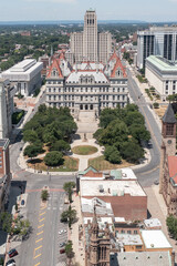 Albany New York Capitol from Above 