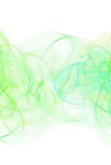 背景素材_ウェーブ_緑