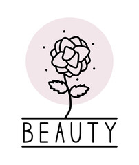 beauty flower stamp