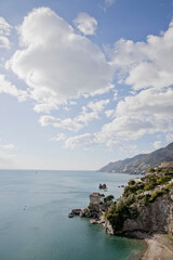 Fototapeta na wymiar view of a typical natural inlet of the Amalfi coast