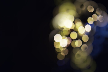 Blurred bokeh background. Abstract bokeh circles on background for layer overlay.