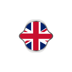 U.K. flag symbol design vector isolated