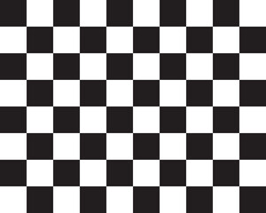 Black and white checkerboard, abstract seamless pattern	