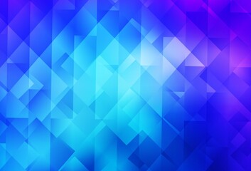 Obraz premium Light Pink, Blue vector texture in rectangular style.