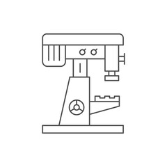 Milling machine line outline icon