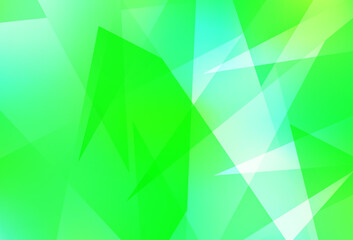 Fototapeta premium Light Green, Yellow vector layout with lines, triangles.