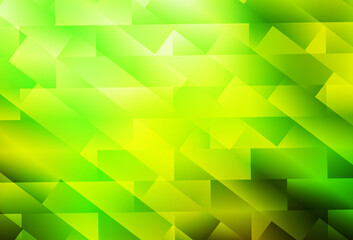 Light Green, Yellow vector layout with lines, rectangles.