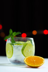 Fancy lime mojito cocktail 