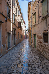 old town of rovinj after the rain