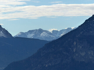 Fototapeta na wymiar Mountain tour to Osterfeuerkopf mountain, Bavaria, Germany