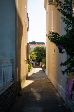 street in the old town of island