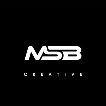 MSB Letter Initial Logo Design Template Vector Illustration