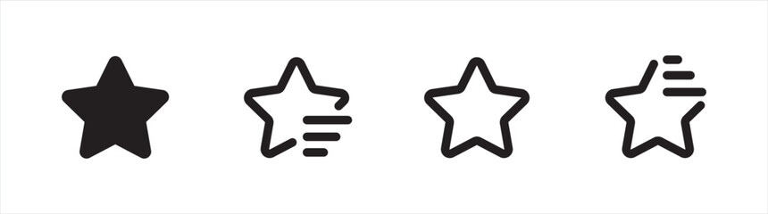 Obraz premium Star icon. Star sparkles symbol. Premium star collection, vector illustration.