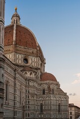 View of a Florentine foreshortening with the cathedral of Florence
