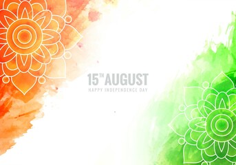 Beautiful indian independence day card background